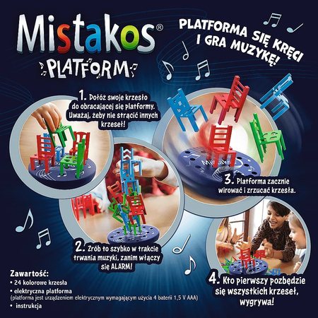 TREFL GRA zręcznościowa Mistakos Platform krzesła na platformie