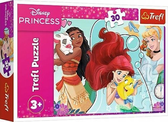 Puzzle 30 el. Disney Princess Piękne i odważne Trefl