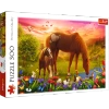 Puzzle 500 elementów Konie na łące Trefl