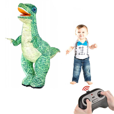 DINOZAUR POMPOWANY ZDALNIE STEROWANY CHODZĄCY 90 CM DLA DZIECI 