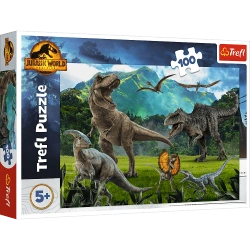 Puzzle 100 el Dinozaury Park Jurajski Trefl