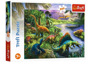 Puzzle 200 elementów drapieżne dinozaury Trefl 13281