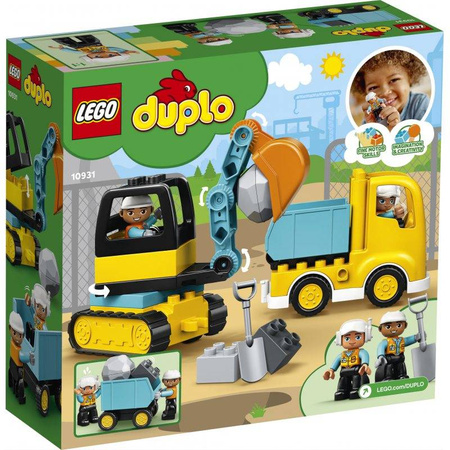 LEGO Duplo 10931 Ciężarówka i koparka gąsienicowa