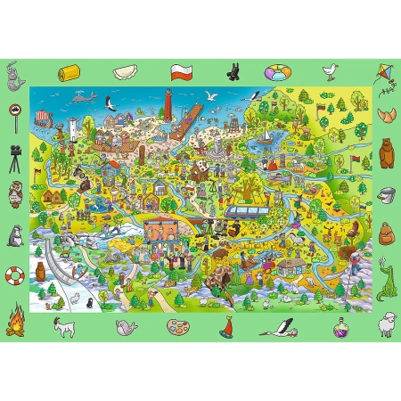Puzzle 100 elementów Spy Guy obserwacyjne puzzle Polska Trefl