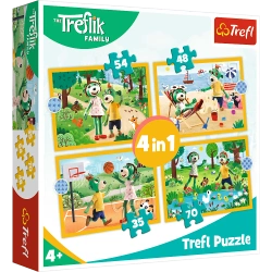 Puzzle 4w1 Trefliki na wakacjach Trefl