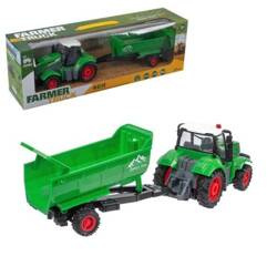 TRAKTOR NA RADIO Z PRZYCZEPĄ DWUKOŁOWĄ