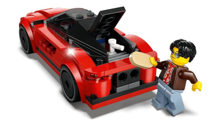 LEGO CITY 60448 CZERWONY SAMOCHÓD SPORTOWY WYŚCIGOWY