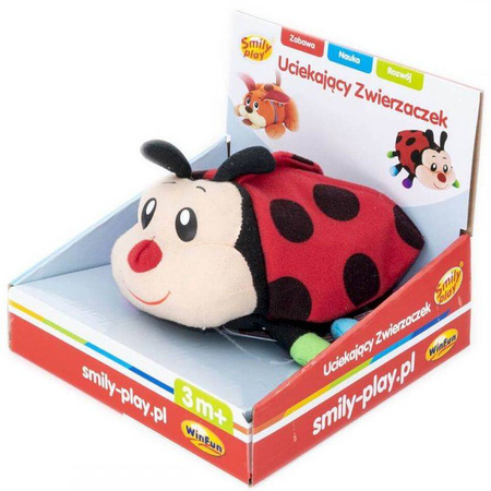 Uciekająca biedronka do raczkowania wibrująca szeleszcząca Smily Play 