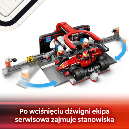 LEGO City 60443 F1 Pit stop i mechanicy z bolid