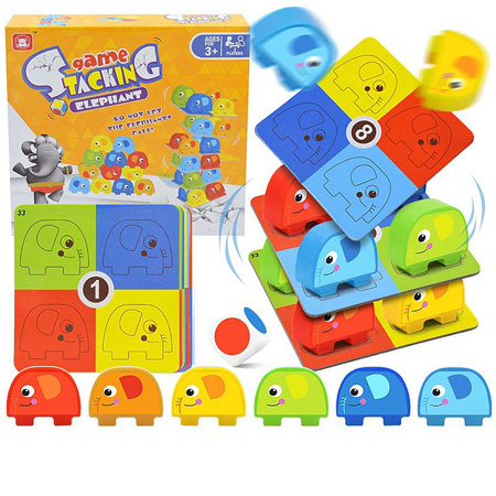 Spadające Słonie Gra zręcznościowa Wieża Słoni balansujace