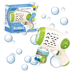 Pistolet na bańki żabka na baterie płyn do baniek