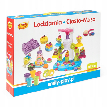 Ciasto kreatywna masa lodziarnia zestaw do robienia lodów Smily Play
