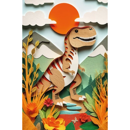 Puzzle z efektem 3D 160 elementów 40-lecie Trefl Dinozaur