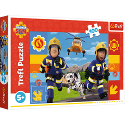 Puzzle Strażak Sam 100 el. Zawsze pomocny Strażak Sam