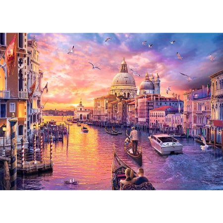 Puzzle 1000 elementów Uroki Wenecji Wenecja Trefl