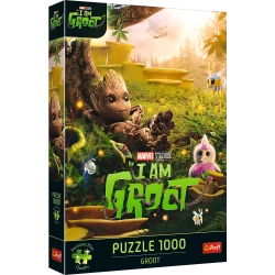 Puzzle Premium Plus Quality Marvel 1000 elementów Groot Trefl