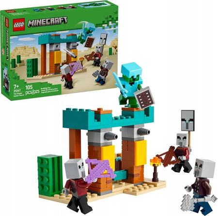 LEGO MINECRAFT 21267 Pustynny patrol złosadników