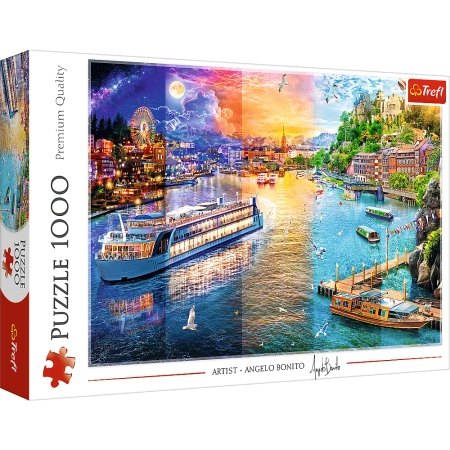 Puzzle 1000 el. Rejs po rzece Trefl