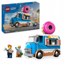 LEGO CITY 60452 Mobilna pączkarnia z odczepianym stoiskiem z pączkami