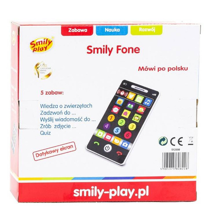 Smartfon zabawka dla dzieci telefon interaktywny dotykowy SMILY FONE