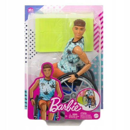 Barbie Ken na wózku inwalidzkim HJT59