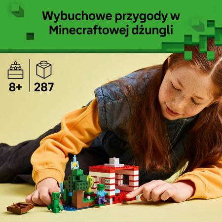 LEGO 21275 Minecraft Dom TNT w dżungli 