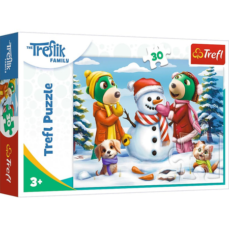 Puzzle TREFL 30 el. Zimowe zabawyTreflików