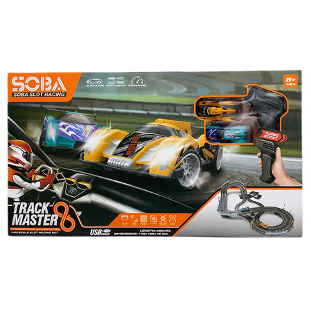 Tor samochodowy podwójny dla dwóch osób 2 autka światła i dźwięk