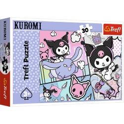 Puzzle Kuromi 30 elementów Zabawy z Kuromi Trefl