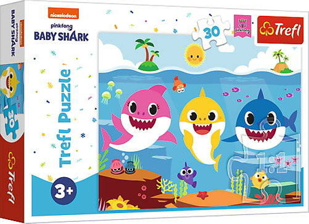 TREFL PUZZLE 30 elementów Podwodny świat rekinów Baby Shark