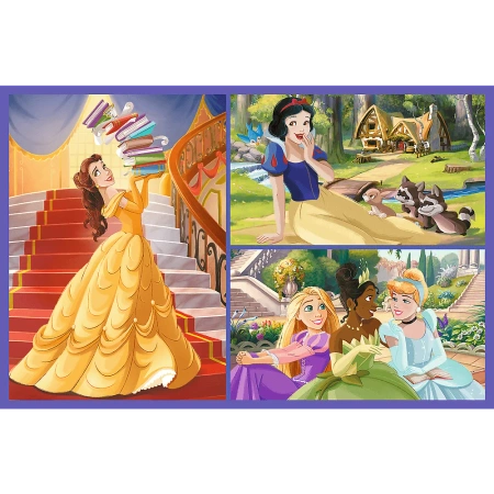 Puzzle 2 x 70 el. Bajkowe dni, Księżniczki Disney Trefl