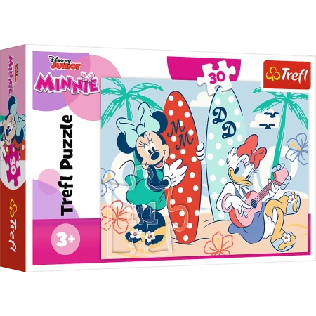 Puzzle 30 elementów Kolorowa Minnie Trefl
