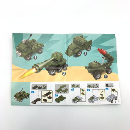 KLOCKI KONSTRUKCYJNE ZESTAW 1000 SZTUK STRAŻ POŻARNA POJAZDY MILITARNE