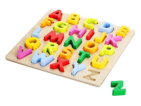 TOP BRIGHT układanka DREWNIANA DUŻE LITERKI 3D
