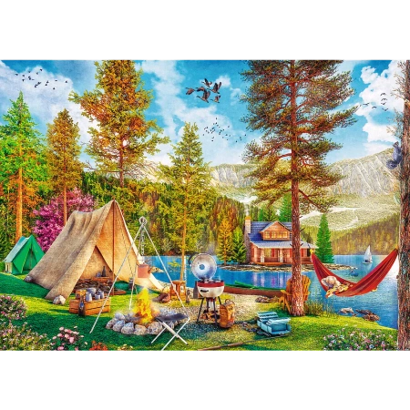Puzzle 2 x 500 elementów Letni relaks Trefl