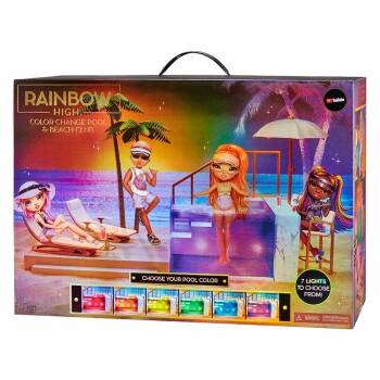 Rainbow High Zestaw Klub na plaży i Basen 7 kolor