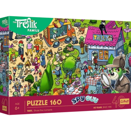 Puzzle Rodzina Treflików 160 elementów 40-lecie Trefl Trefliki celebrują