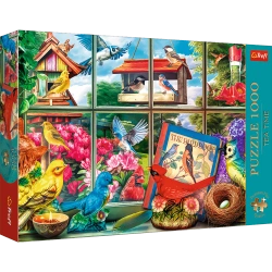 Puzzle Premium Plus Quality 1000 el. Tea Time Świat ptaków