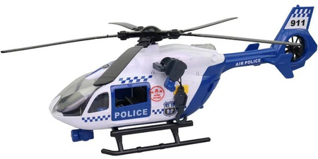 Helikopter Policja z wyciągarką ze światłem i dźwiękiem