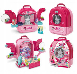 Koci salon piękności przychodnia weterynarz zwierzęta plecak mobilny