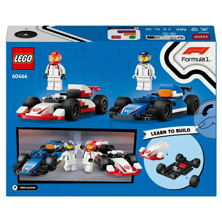 LEGO City 60464 F1 Bolidy Williams Racing i Haas F1