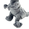 Pluszowy dinozaur T-rex w paski uśmiechnięty przytulanka dla dzieci 21 cm