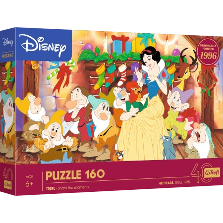 Puzzle 160 elementów Disney 40-lecie Trefl Baśniowe święta