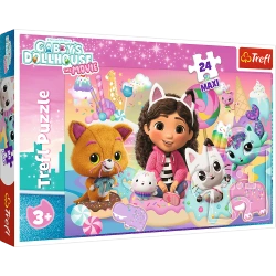 Puzzle 24 Maxi Koci świat Gabby Trefl