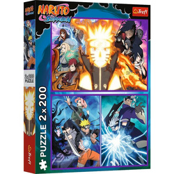 Puzzle Naruto Shippuden 2x200 el. Ninja z Wioski Ukrytego Liścia Trefl