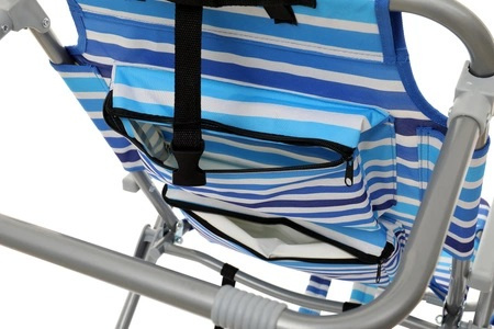 Zestaw plażowicza na plażę leżak ogrodowy wiatrak torba plażowa wakacje 