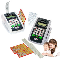 Terminal płatniczy czytnik karty płatnicze paragony kalkulator do zabawy