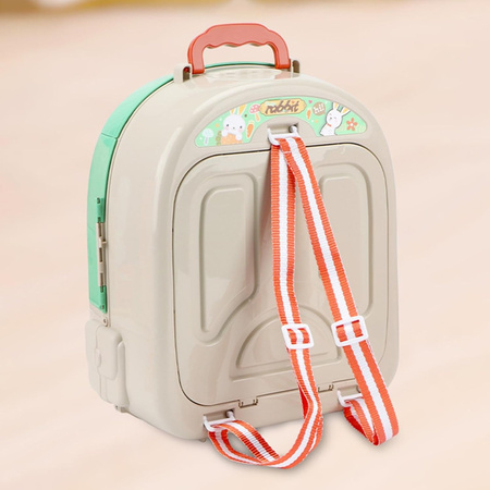 Królik w plecaku Ogródek Farma 3w1 zielony