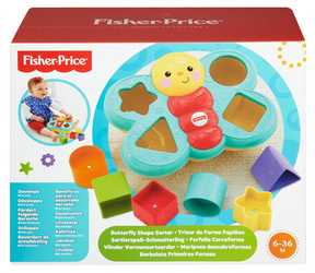Motylek edukacyjny sorter kształtów klocki Fisher-Price CDC22