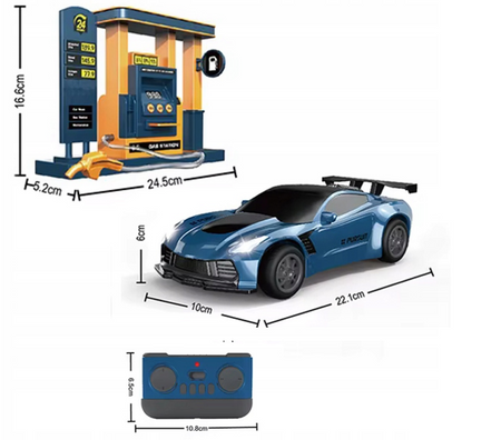 Auto RC na wodę ze stacją benzynową PILOT, DŹWIĘKI 